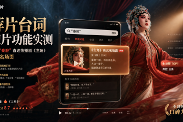 荐片台词搜片功能实测：输入“秦腔”直达热播剧《主角》高光名场面